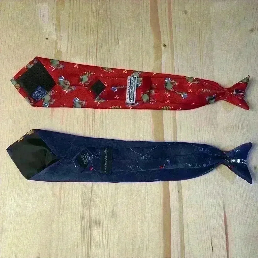 Christmas youth clip on ties for young men
